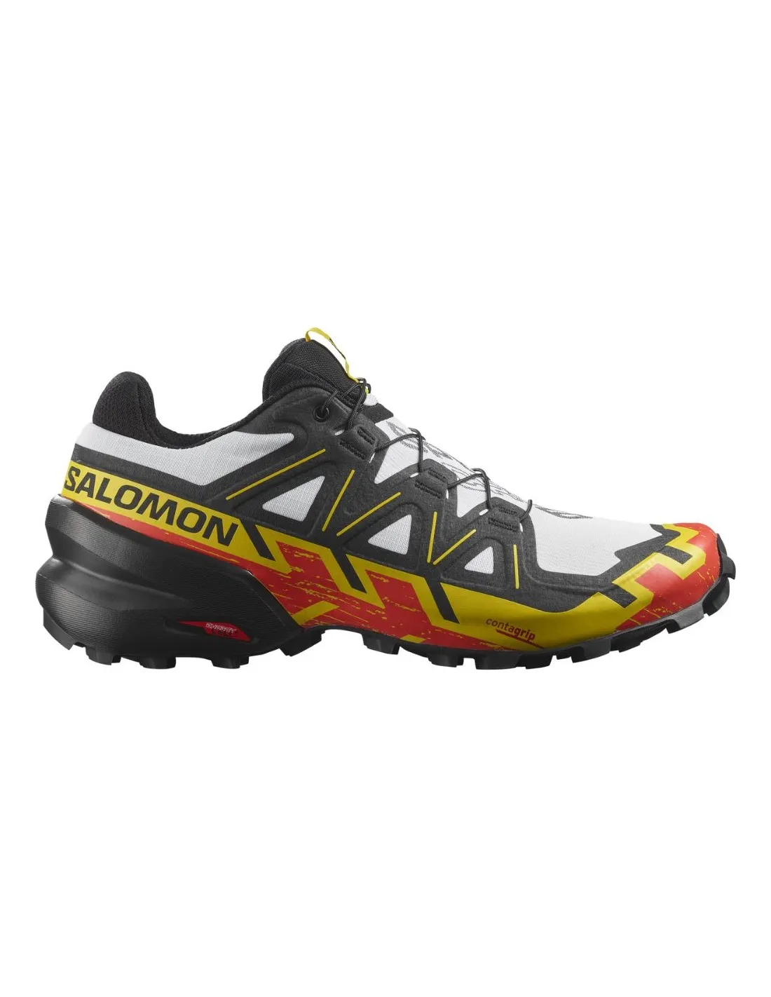 Scarpe Salomon Speedcross 6 Trail Bianche / Nere / Giallo Empire