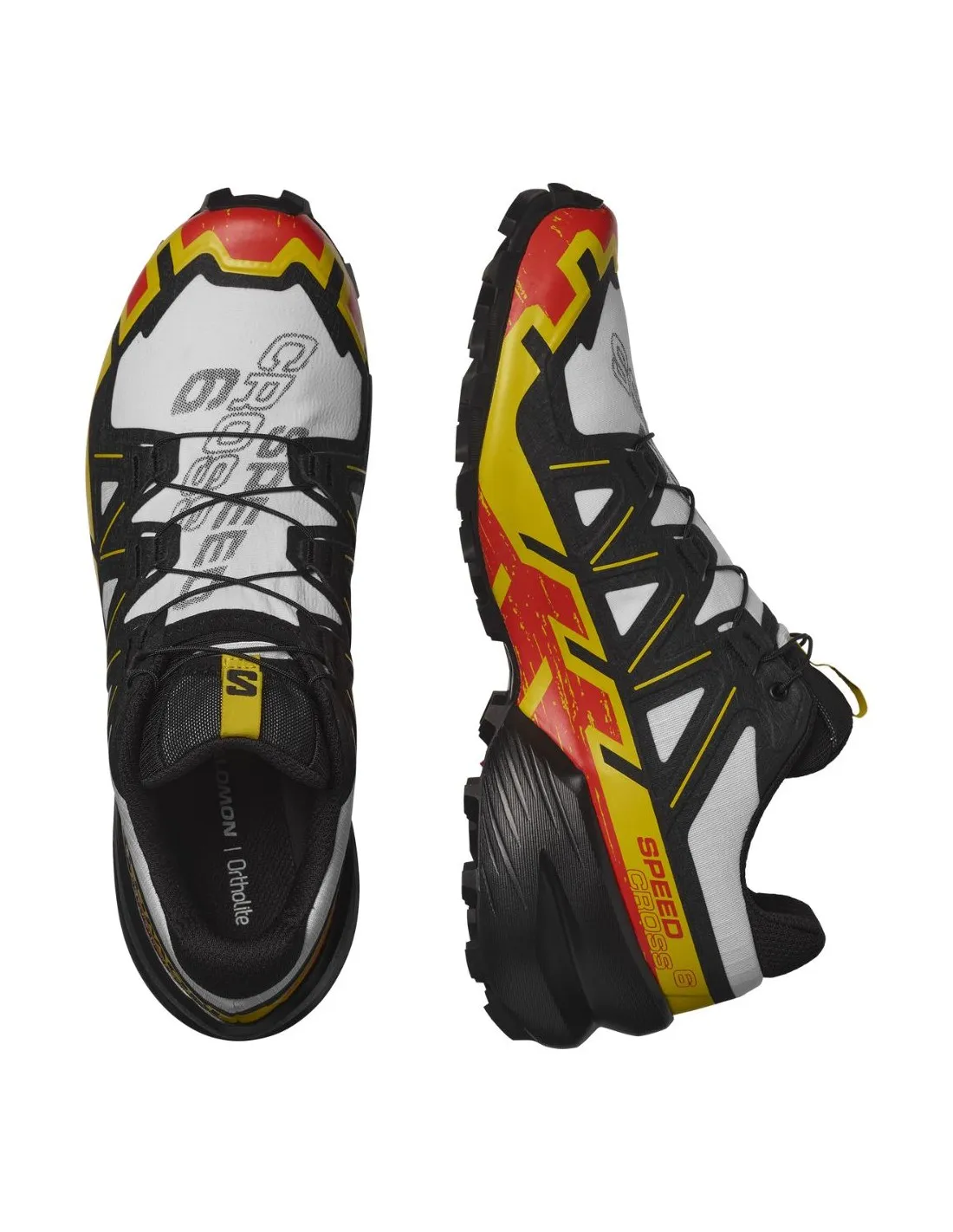 Scarpe Salomon Speedcross 6 Trail Bianche / Nere / Giallo Empire