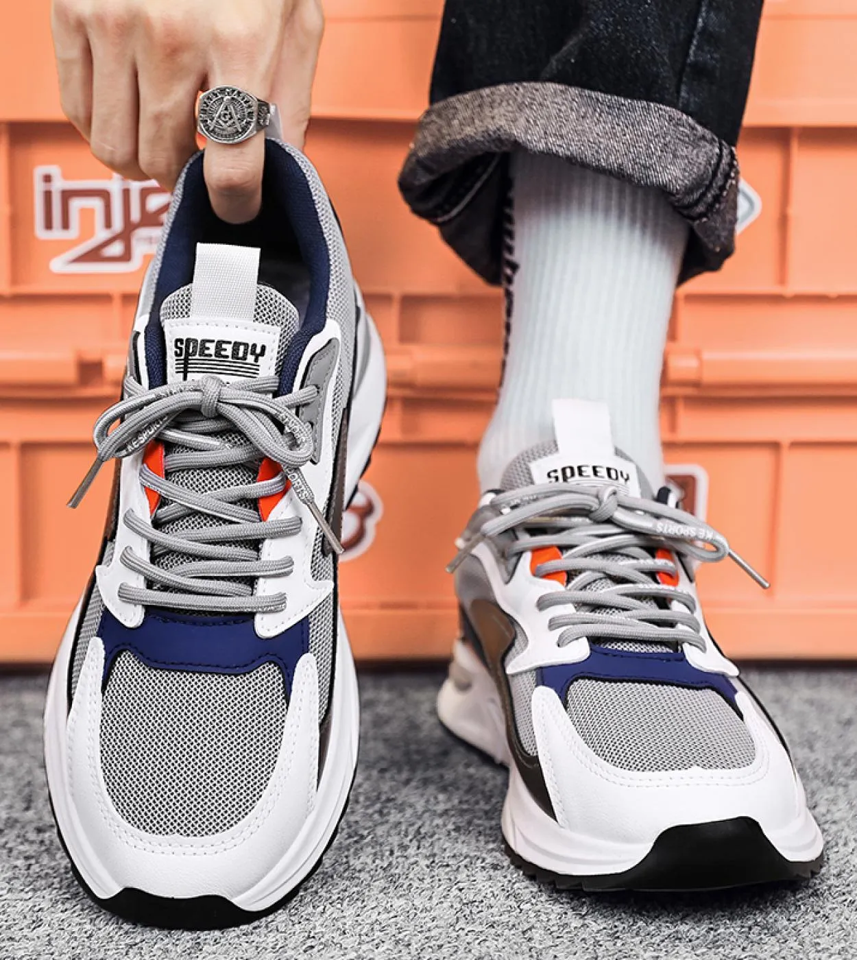 Scarpe Uomo Sneakers Uomo Casual Uomo Scarpe Tenis Scarpe di lusso Trainer Race Scarpe traspiranti Moda Mocassini Running Sho