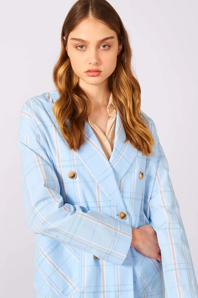 SEMICOUTURE   Giacca check cotone