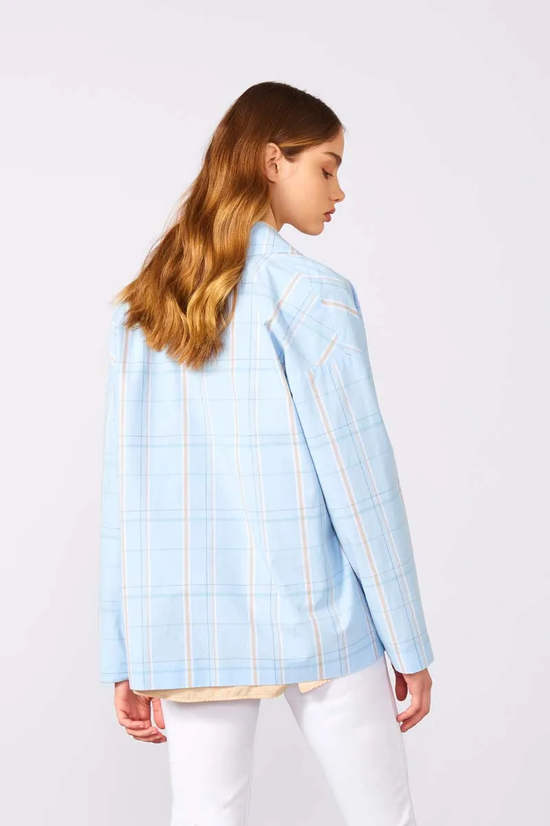 SEMICOUTURE   Giacca check cotone