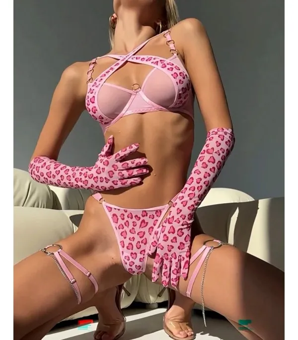 Set intimo pinkleopardky