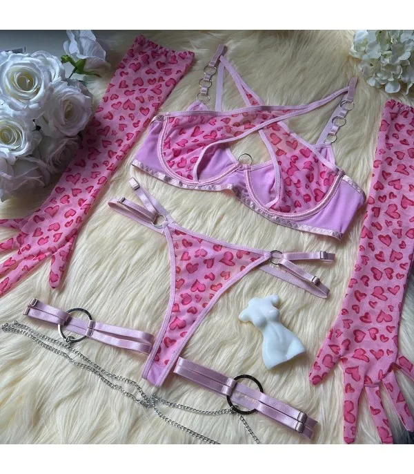 Set intimo pinkleopardky