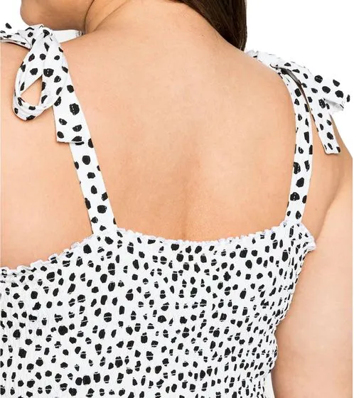 sheego by Joe Brown abito da donna sostenibile estivo taglie grandi con pois 29143843 bianco/nero