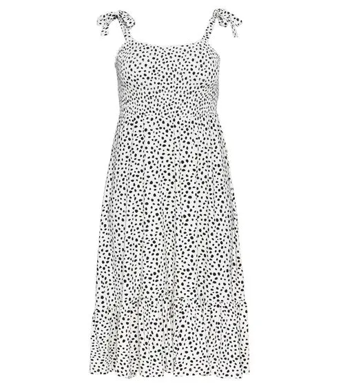 sheego by Joe Brown abito da donna sostenibile estivo taglie grandi con pois 29143843 bianco/nero