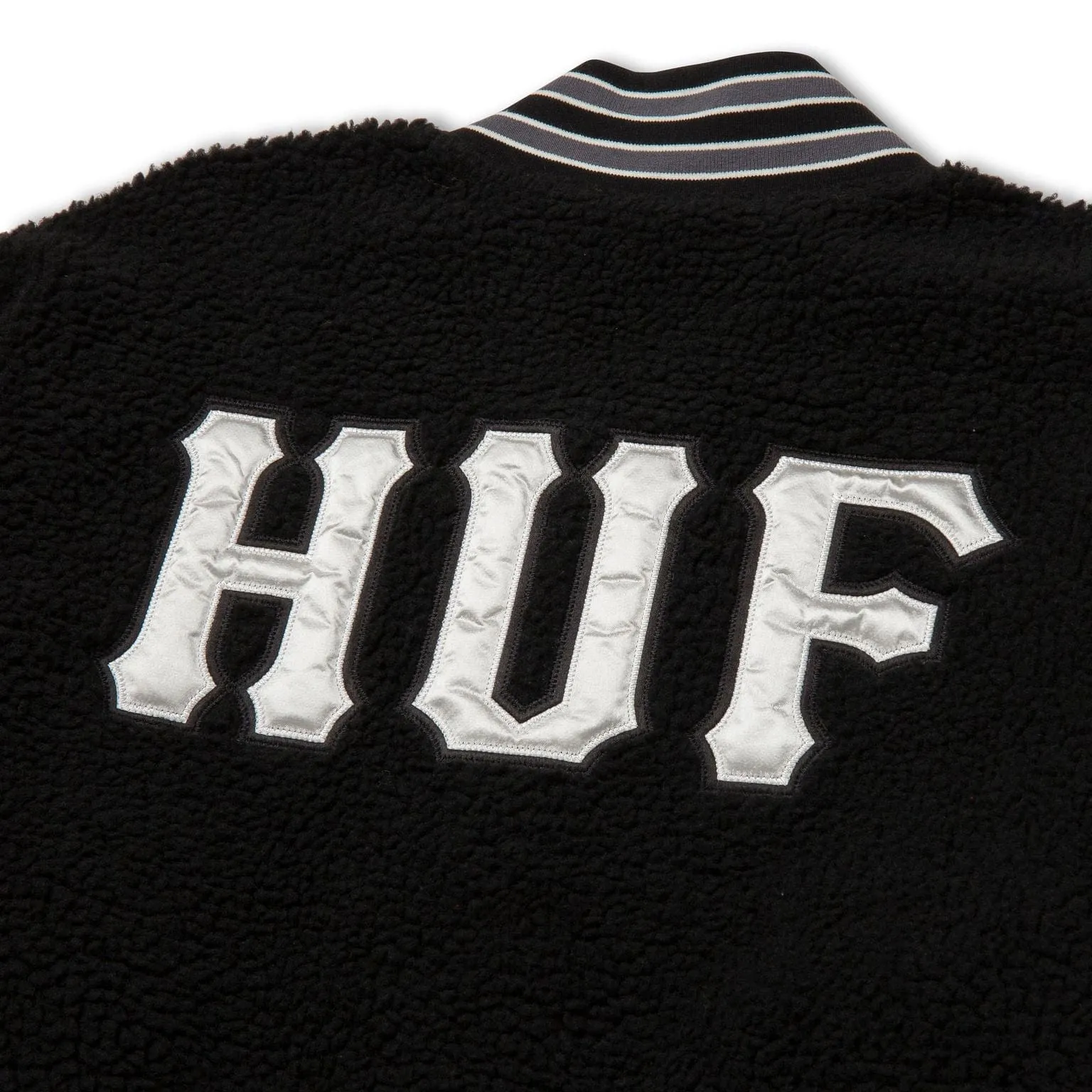 SHERPA VARSITY JACKET - BLACK