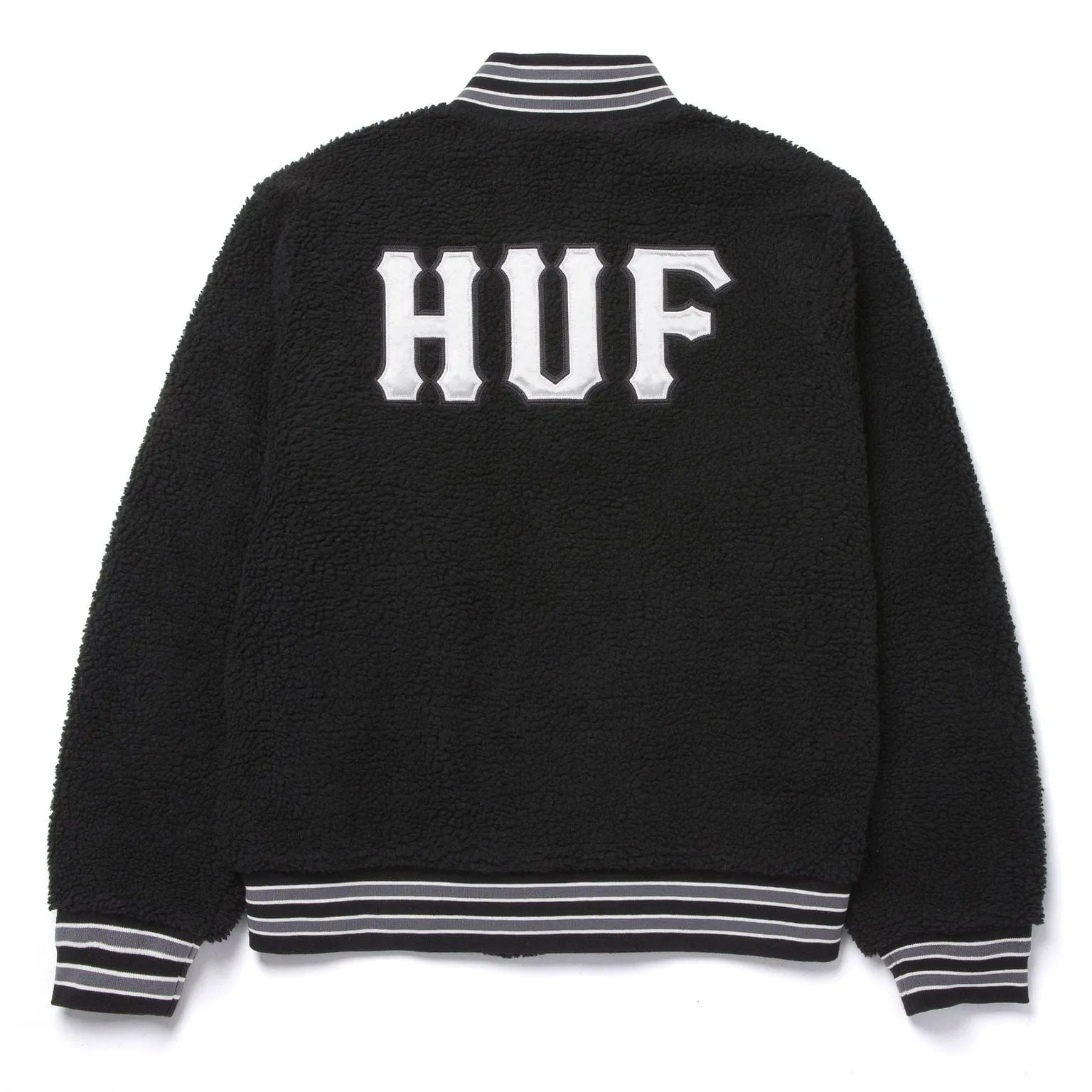 SHERPA VARSITY JACKET - BLACK
