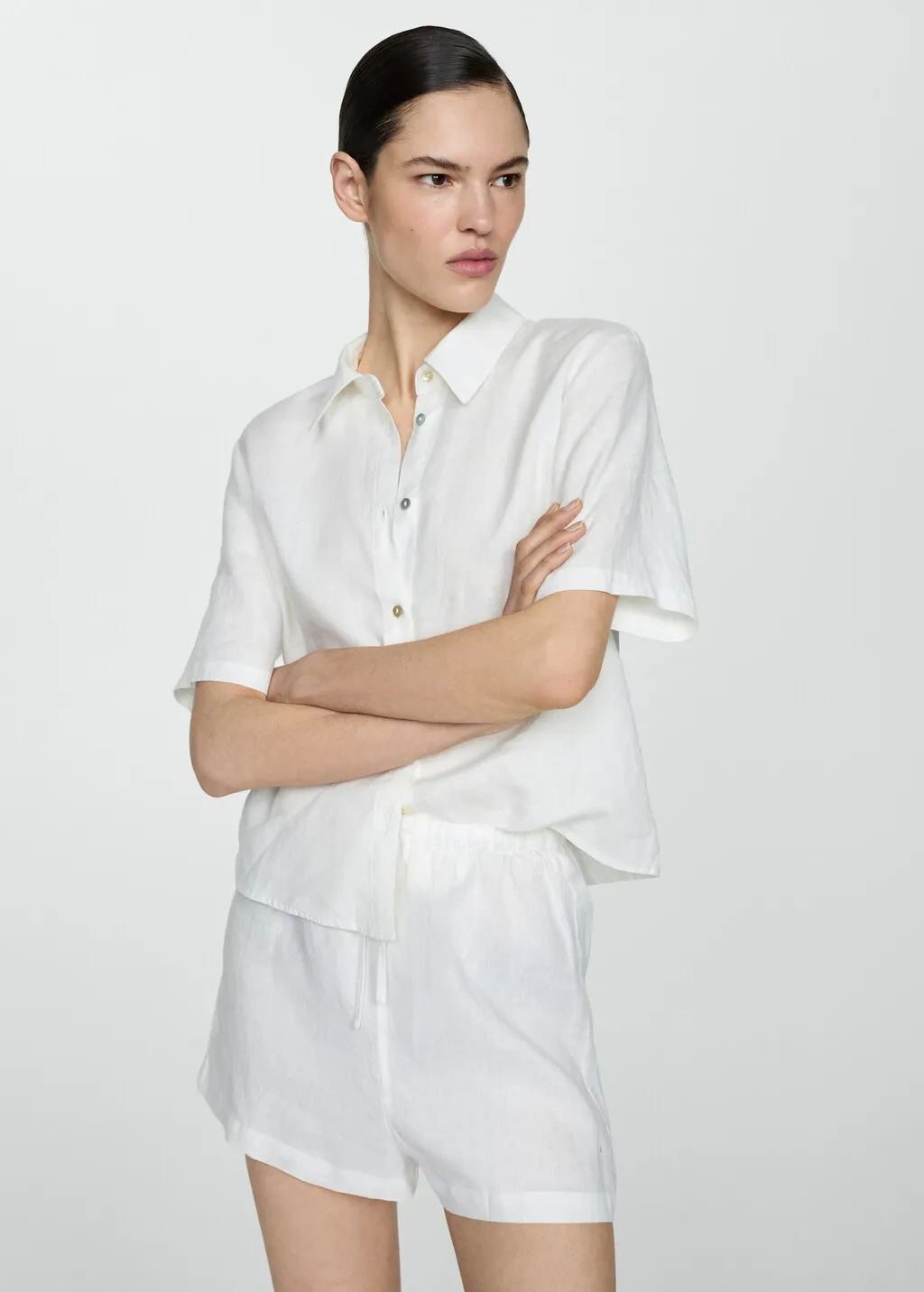Short pigiama lino