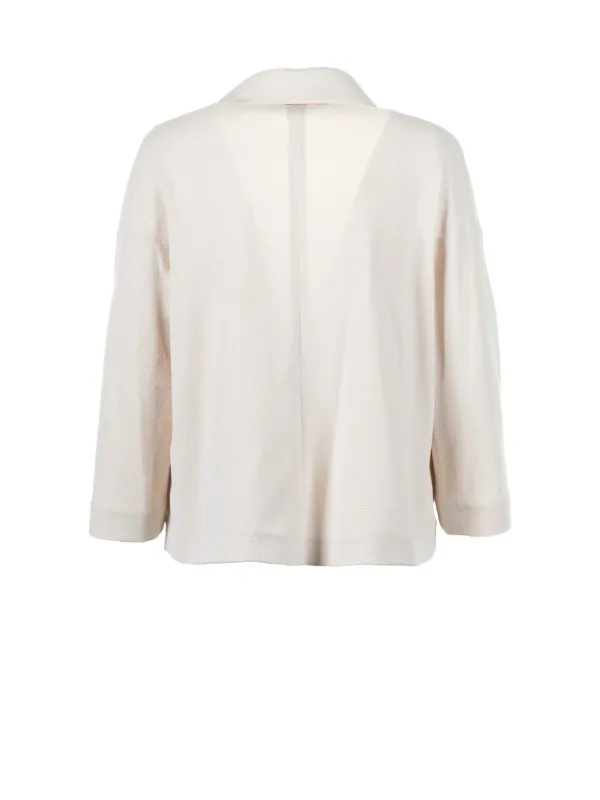 Short single-breasted jacket with pockets