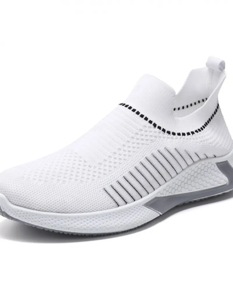 Sneakers casual da uomo Calzino in maglia traspirante Calzino comodo da passeggio su mocassini Scarpe da skateboard Tenis Mascul