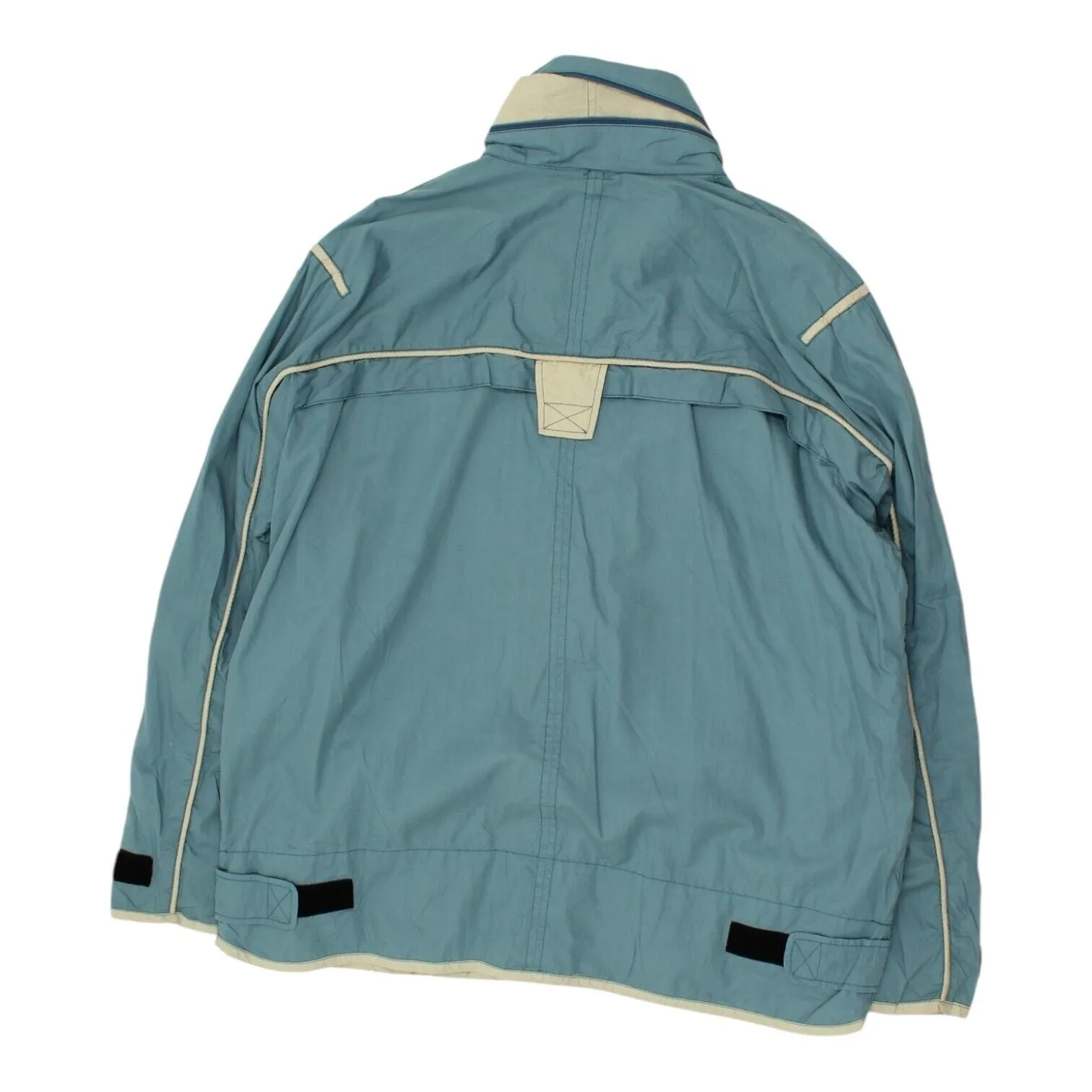 Soviet Mens Blue Rain Jacket | Vintage Tracksuit Top Surf Sportswear VTG