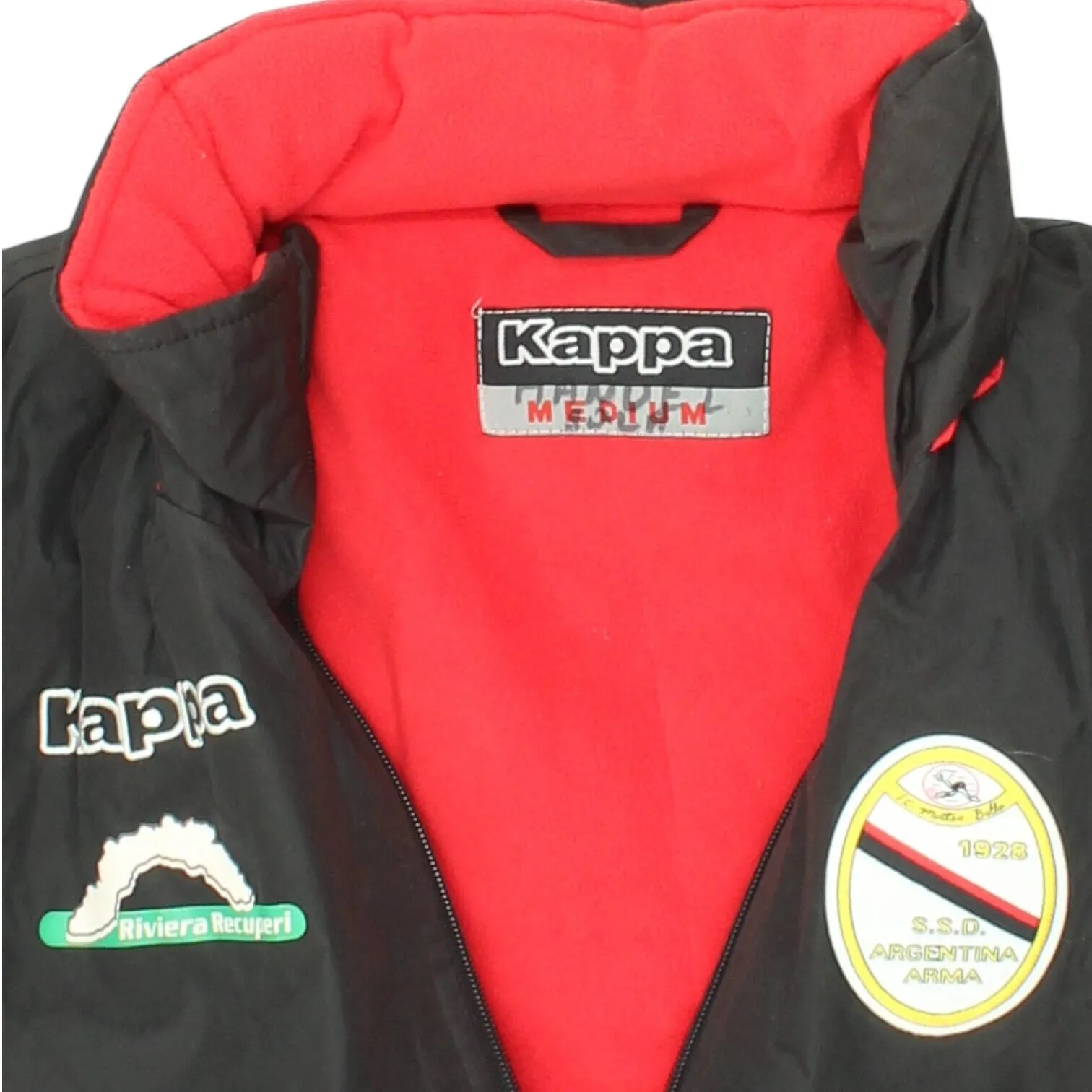 SSD Argentina Arma Mens Fleece Lined Kappa Jacket | Vintage Italian Football