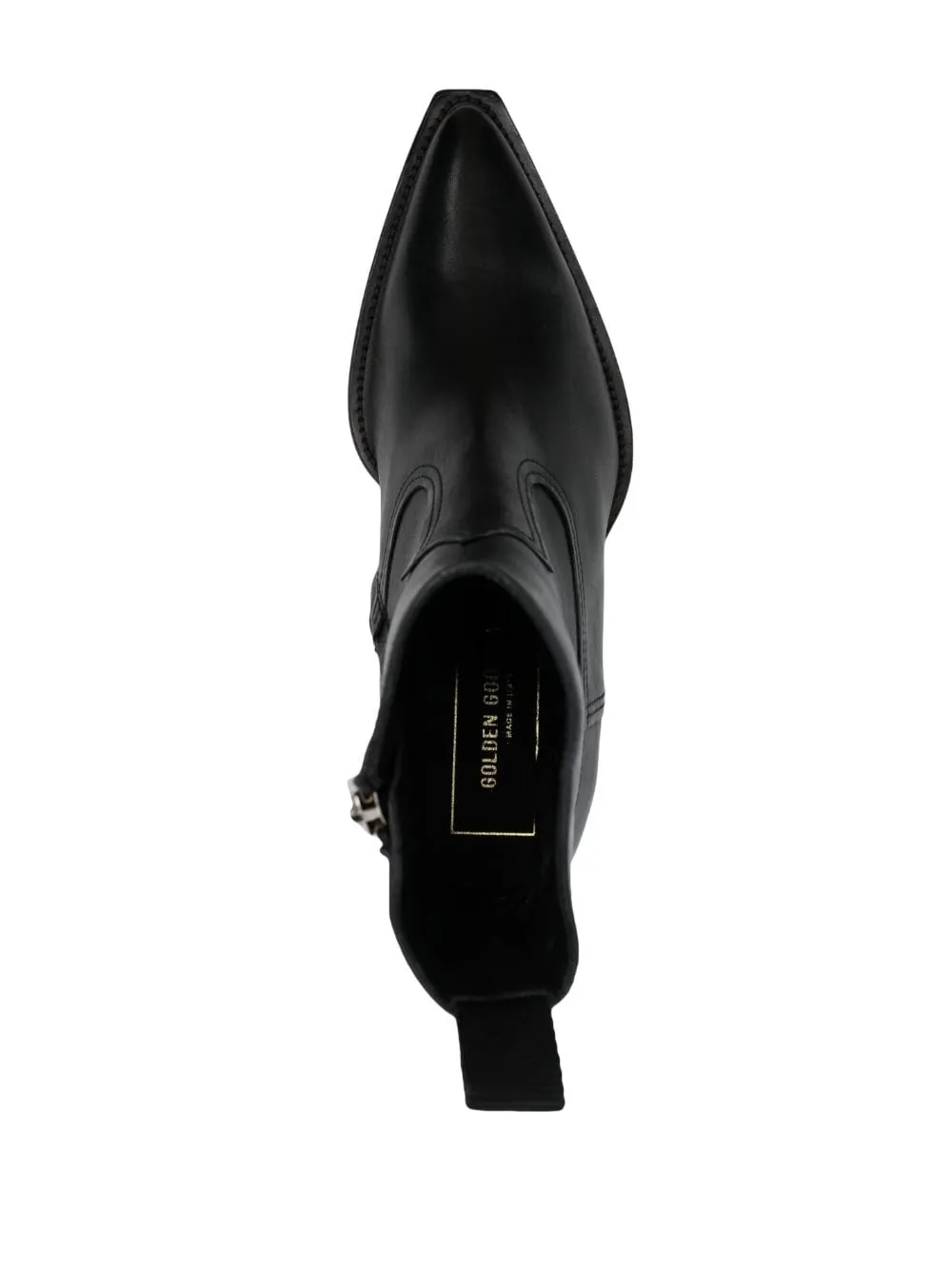 Stivaletti a punta 50mm in nero - donna