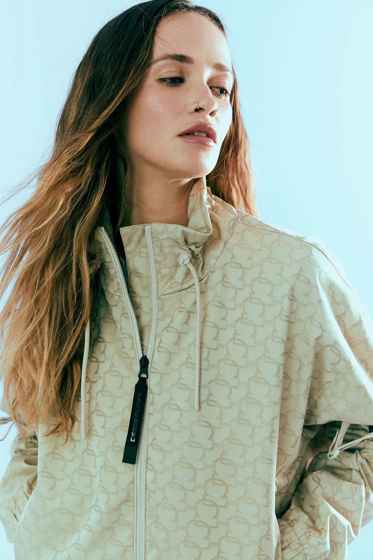 SUNSET – Giacca bianca da donna full zip
