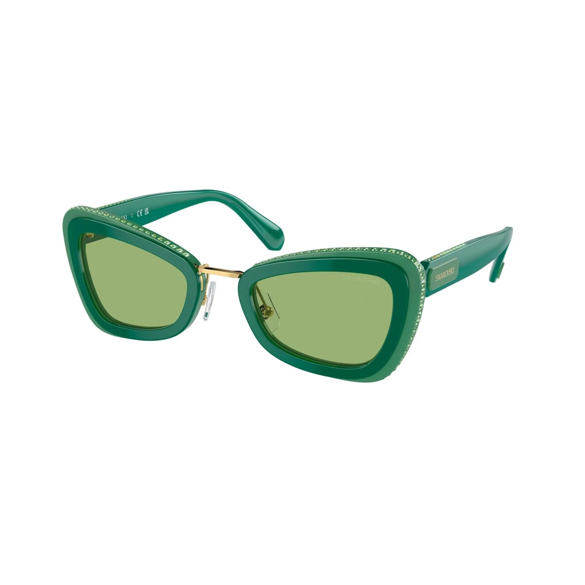   Swarovski SK 6012 - 1014/2 Verde | Occhiale Da Sole Donna 