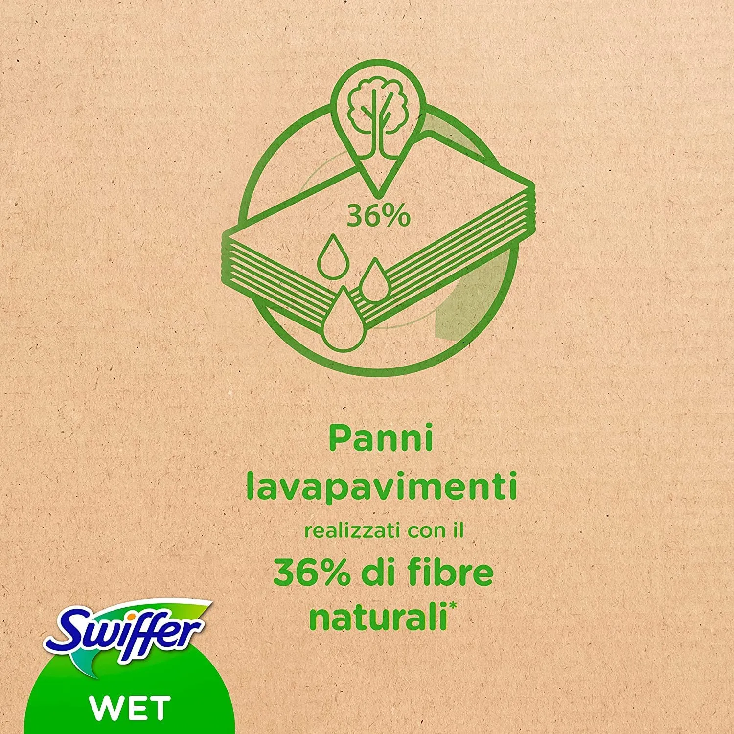 Swiffer Wet Lavapavimenti, 120 Panni Umidi, Limone, Maxi Formato, Pulizia Igienica Profonda, Rimuove Sporco e Batteri, per Tutti