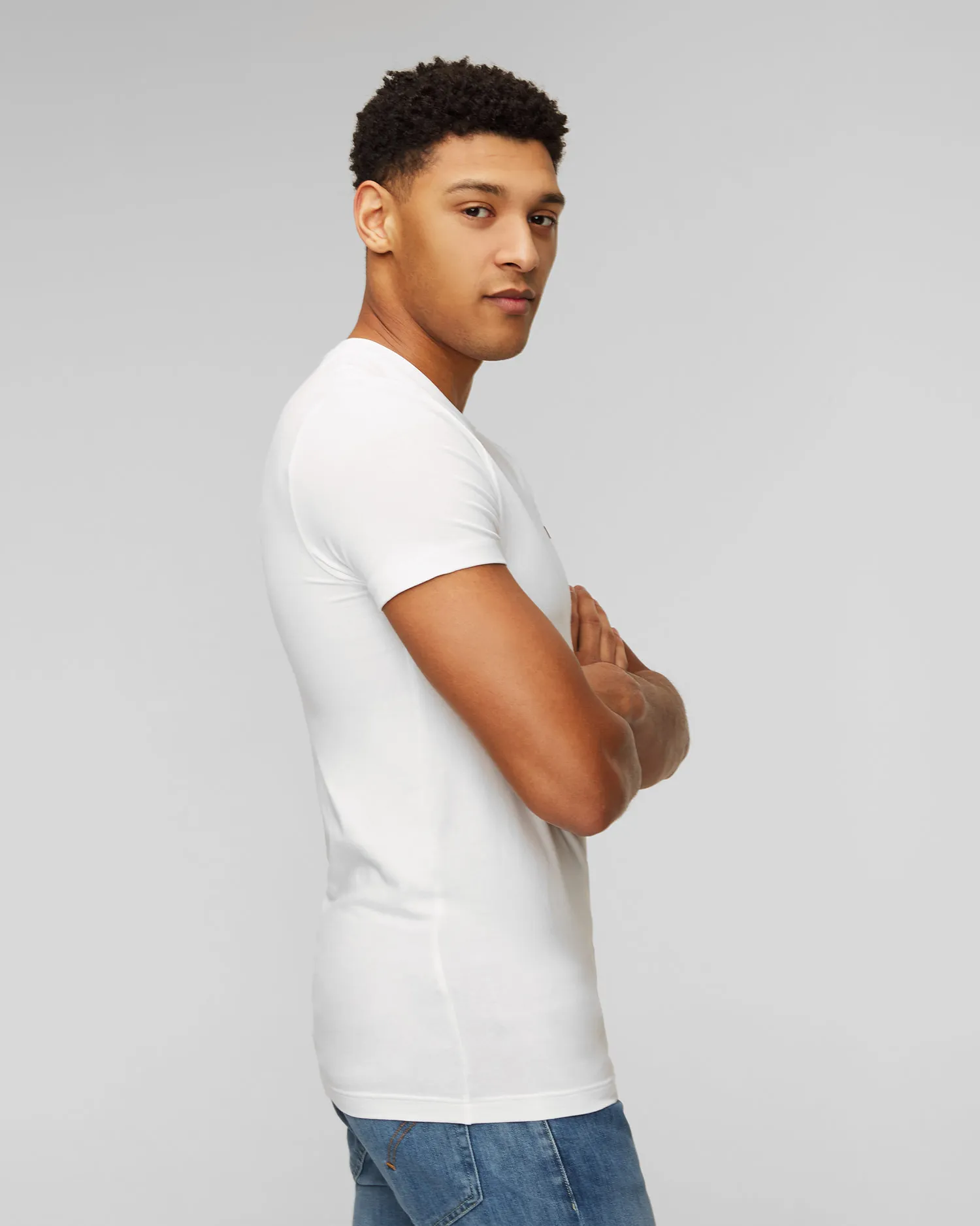 T-shirt bianca da uomo Dondup US221JS0125UZL4-o