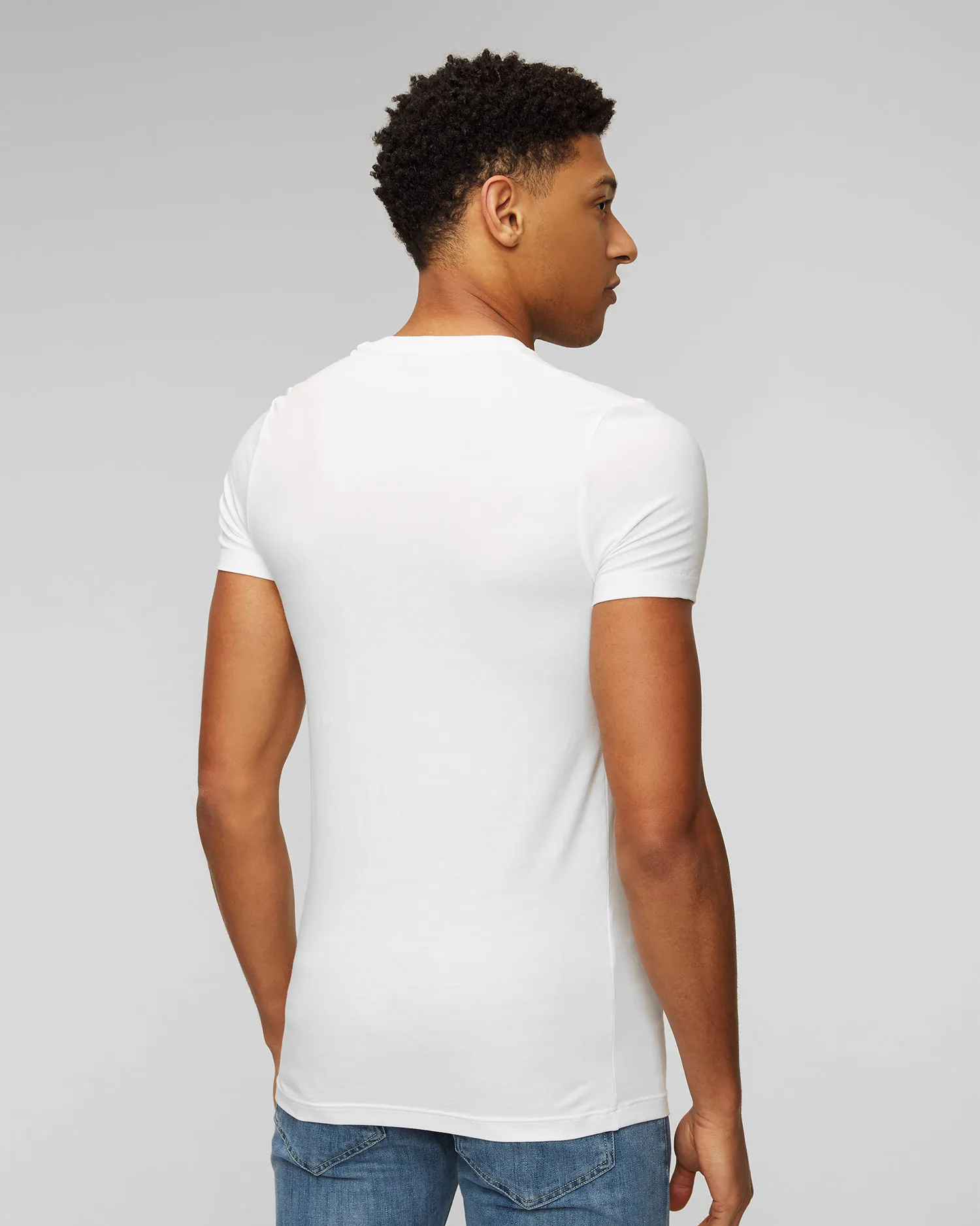 T-shirt bianca da uomo Dondup US221JS0125UZL4-o