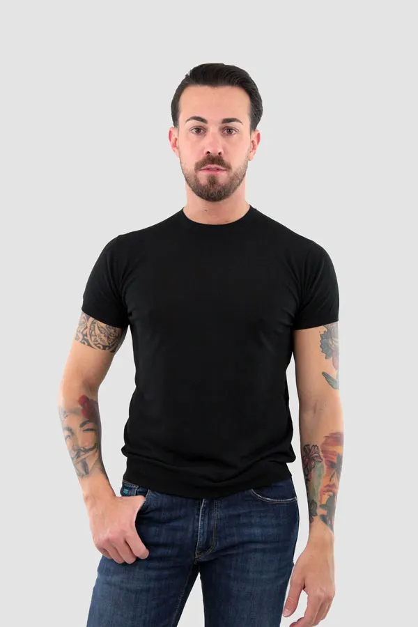 T-SHIRT DI LINO ADAM NERA 