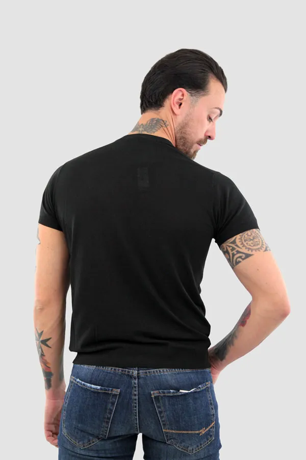 T-SHIRT DI LINO ADAM NERA 
