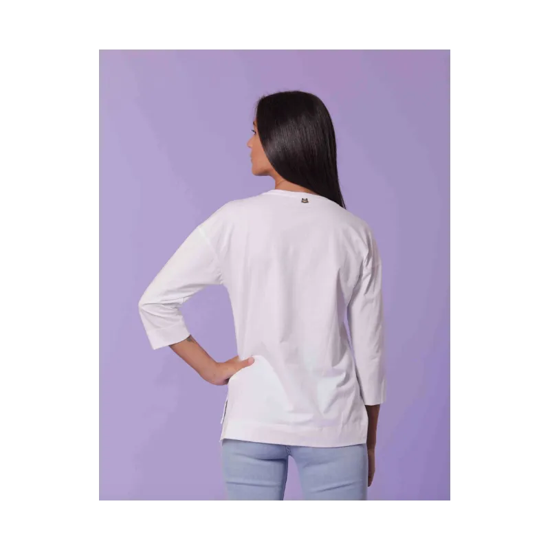 T-SHIRT MANICA 3/4 CON STAMPA SHOPPING