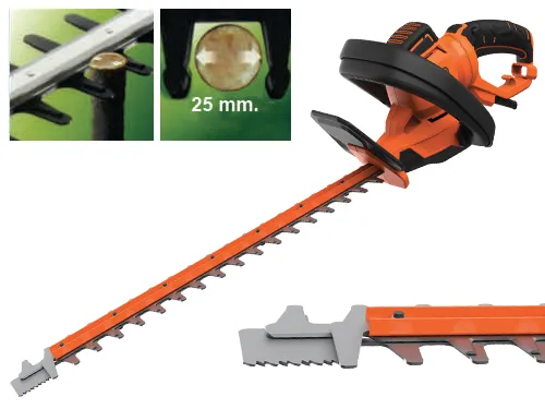 Tagliasiepi Elettrico 650 Watt a Filo BLACK+DECKER Doppia Lama 60cm Impugnatura Rotante BEHTS 551-QS