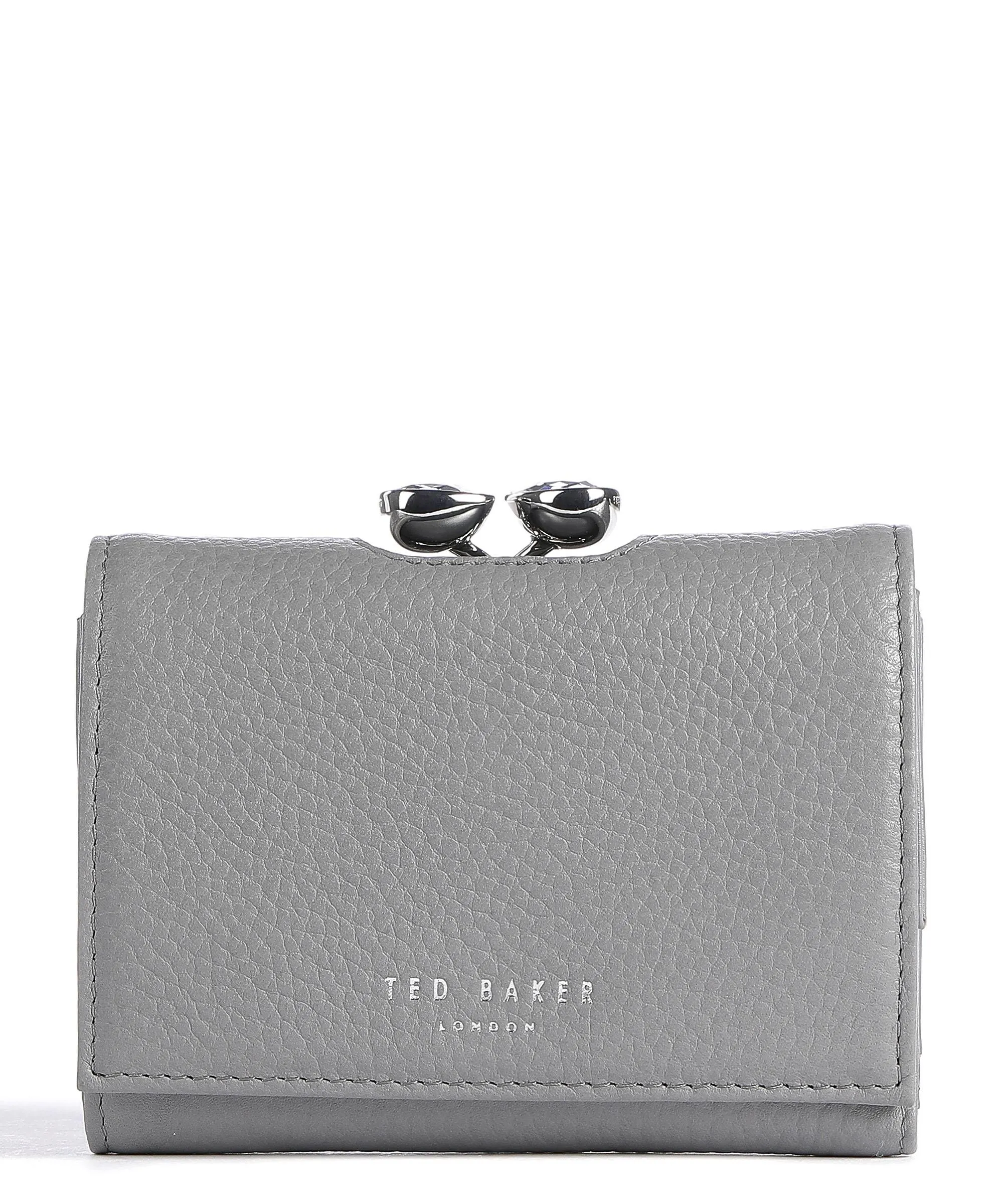  Ted Baker Alyesha Portafoglio pelle di vacchetta grana grigio  