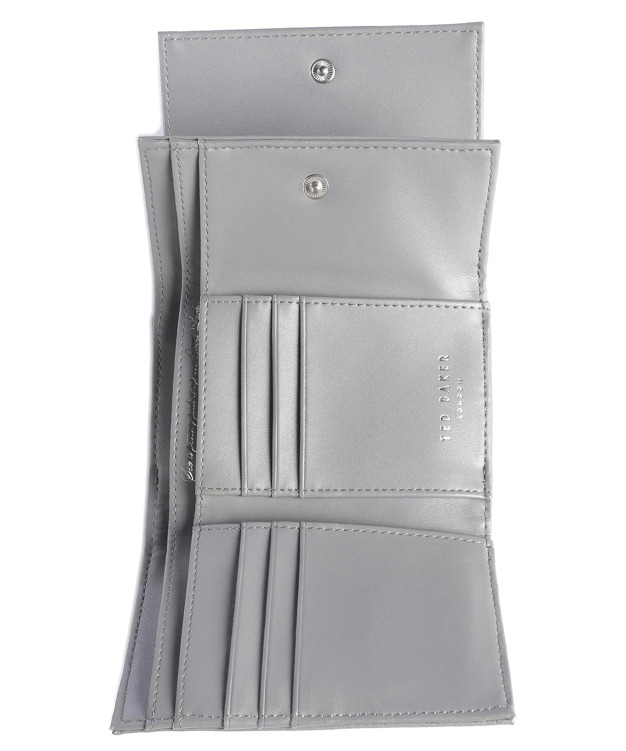  Ted Baker Alyesha Portafoglio pelle di vacchetta grana grigio  