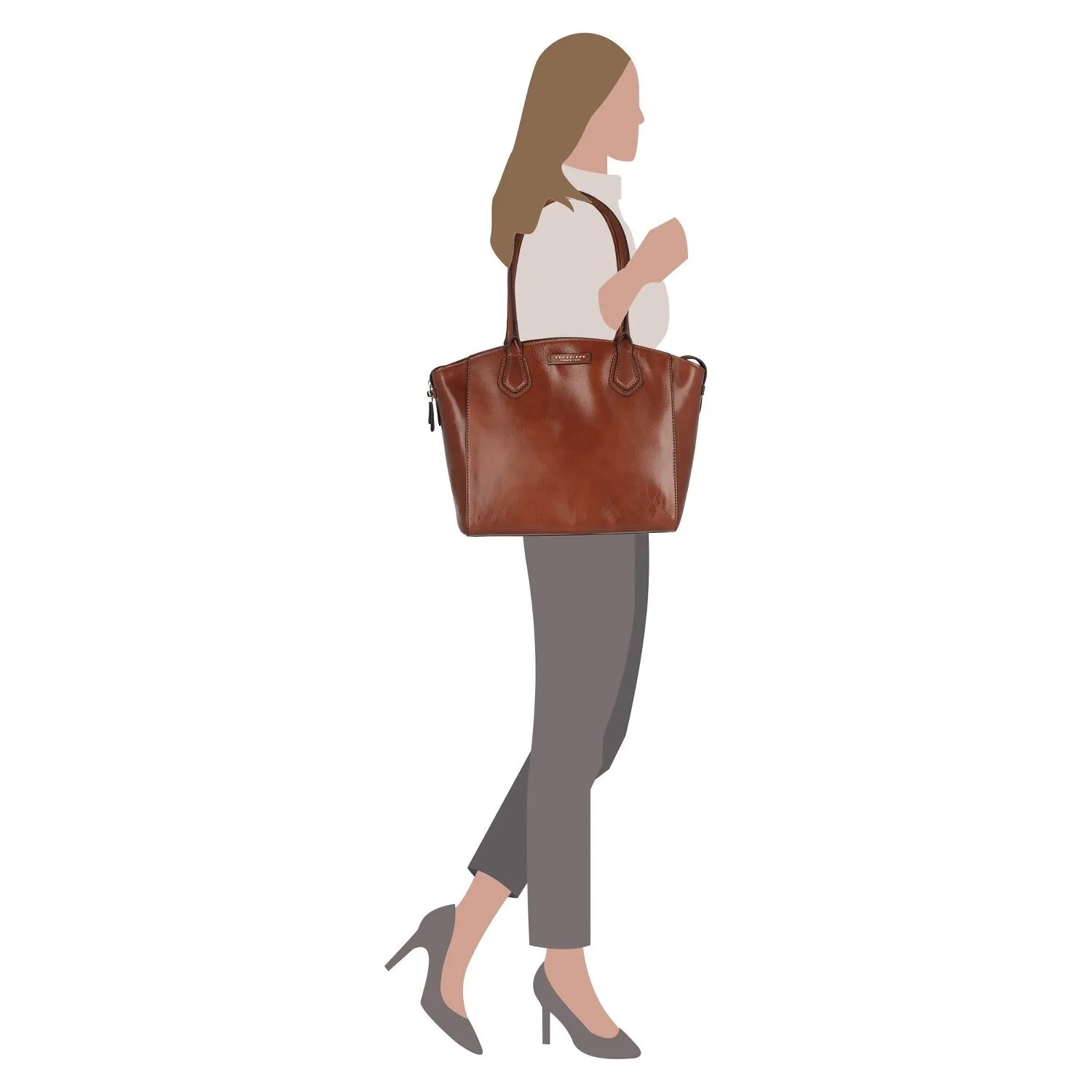 The Bridge Costanza Borsa a tracolla Pelle 30.5 cm