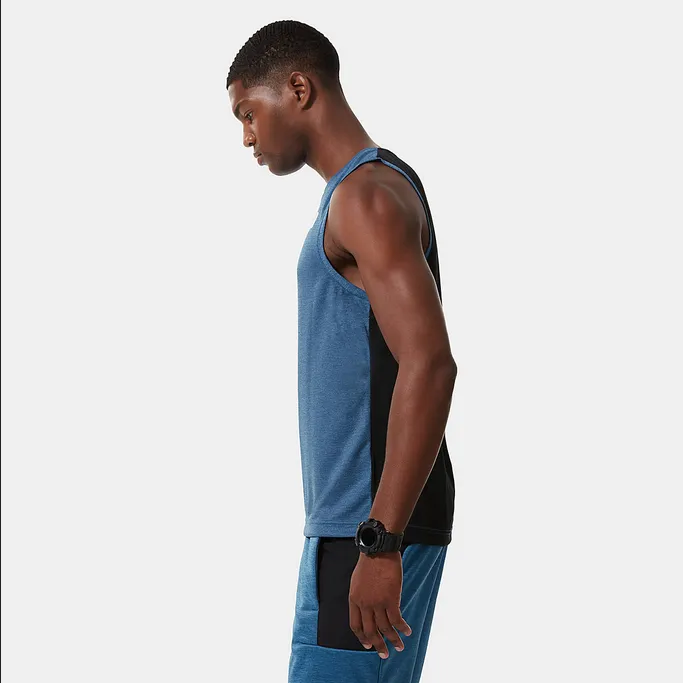 The North Face Canotta uomo Mountain Athletics NF0A5IEV5V9 banff blue dark heather-black
