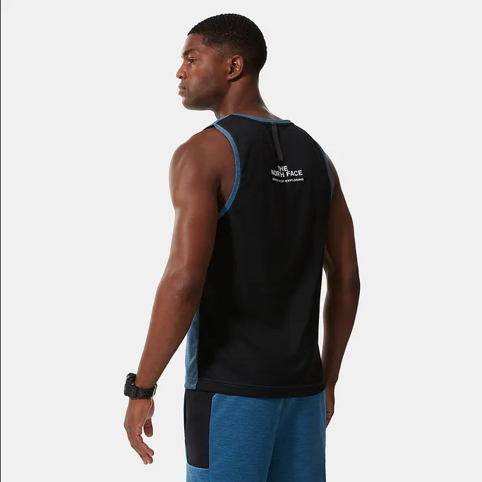 The North Face Canotta uomo Mountain Athletics NF0A5IEV5V9 banff blue dark heather-black