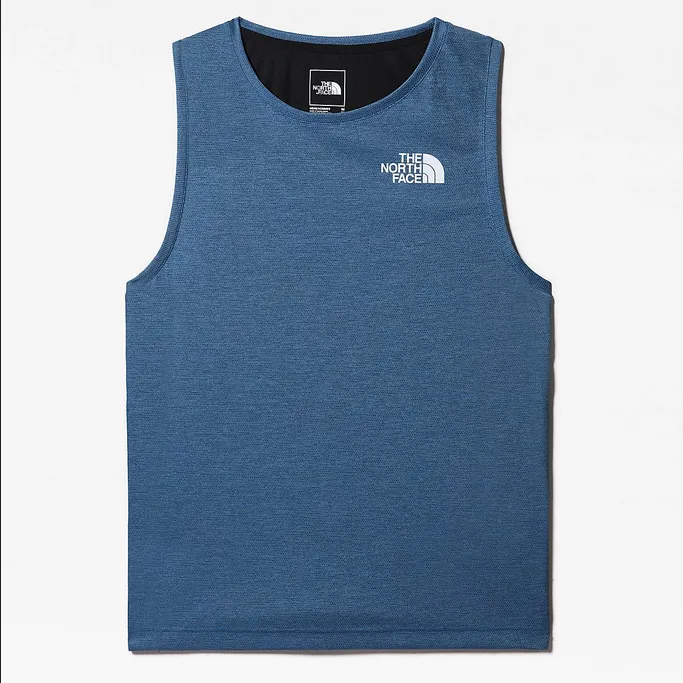 The North Face Canotta uomo Mountain Athletics NF0A5IEV5V9 banff blue dark heather-black