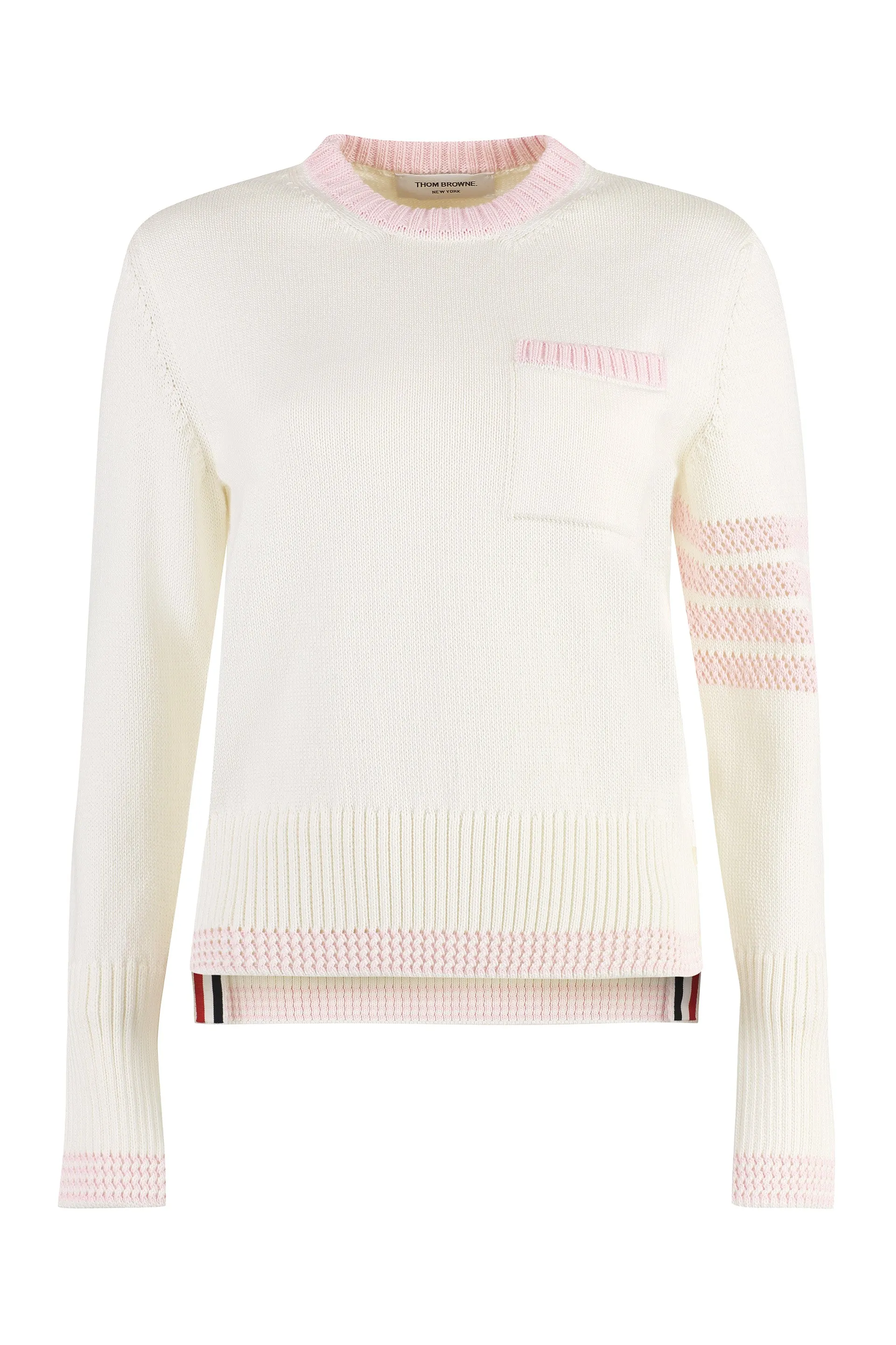 Thom Browne Maglione girocollo in cotone