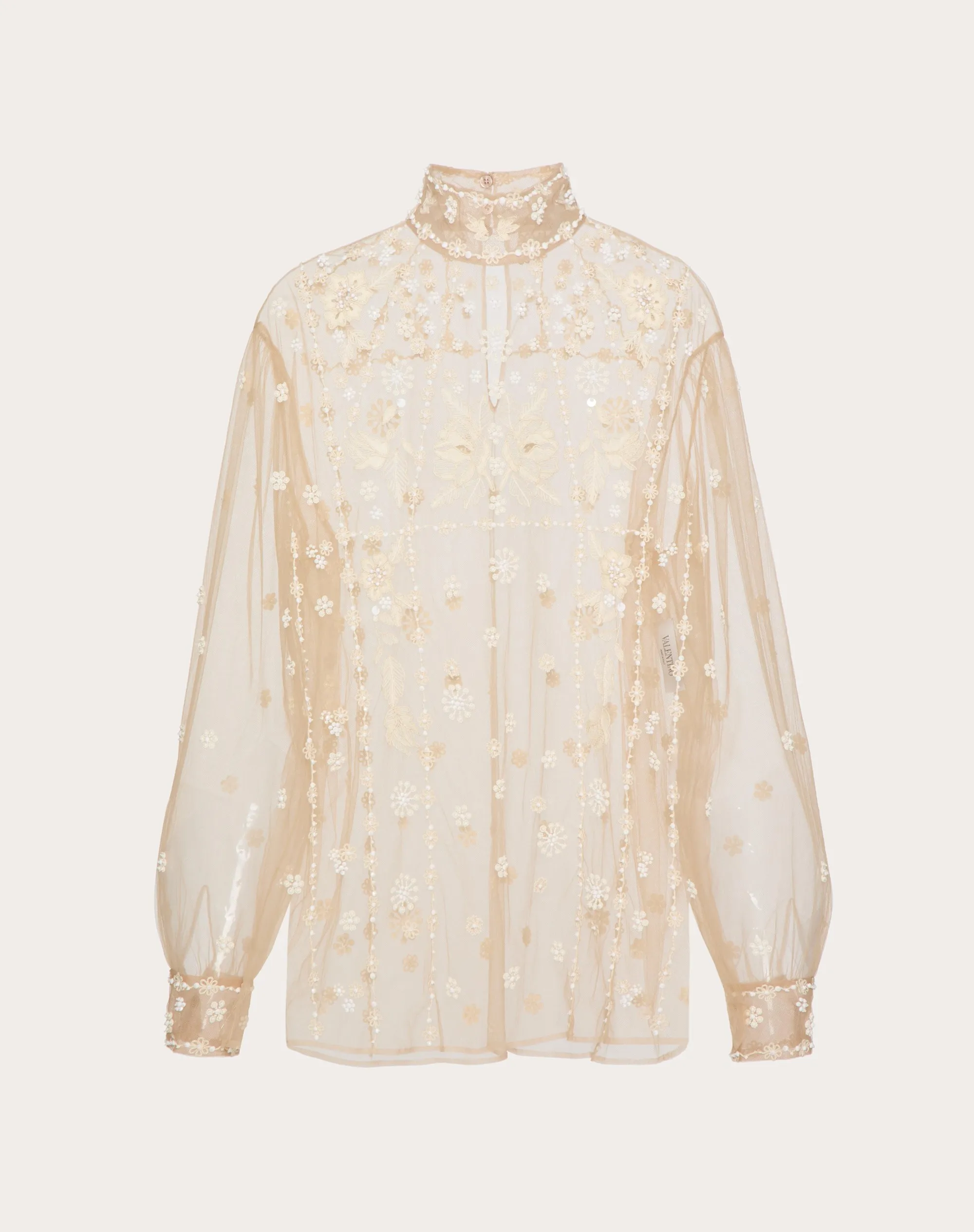 TOP IN TULLE ILLUSIONE RICAMATO