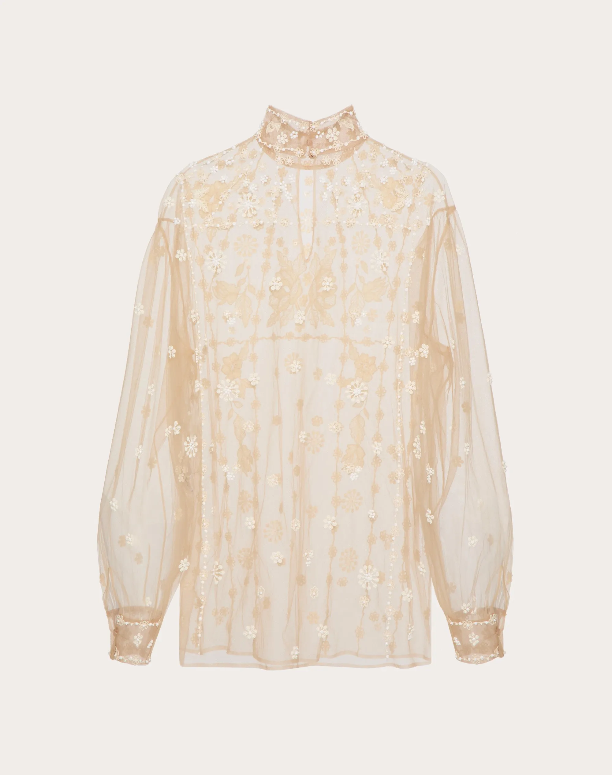 TOP IN TULLE ILLUSIONE RICAMATO