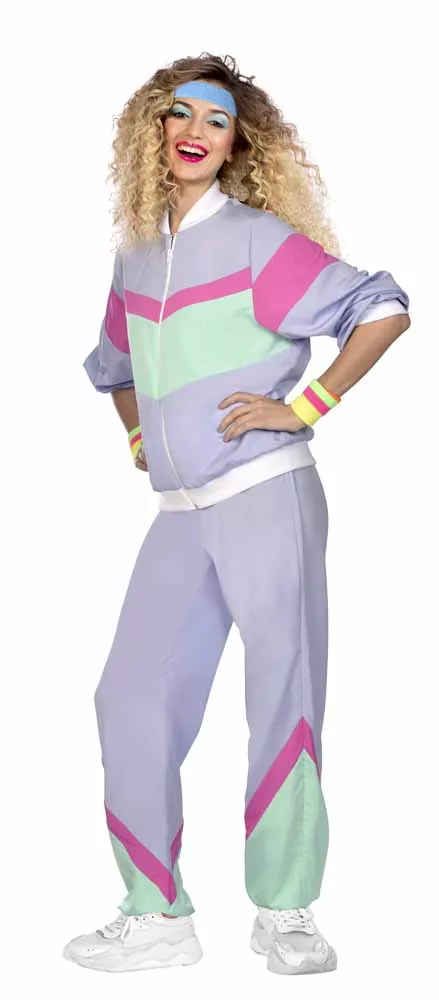 Tuta anni '80 lavanda da uomo