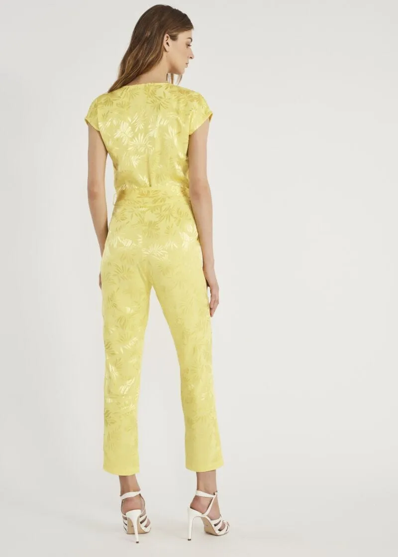 Tuta in viscosa jacquard