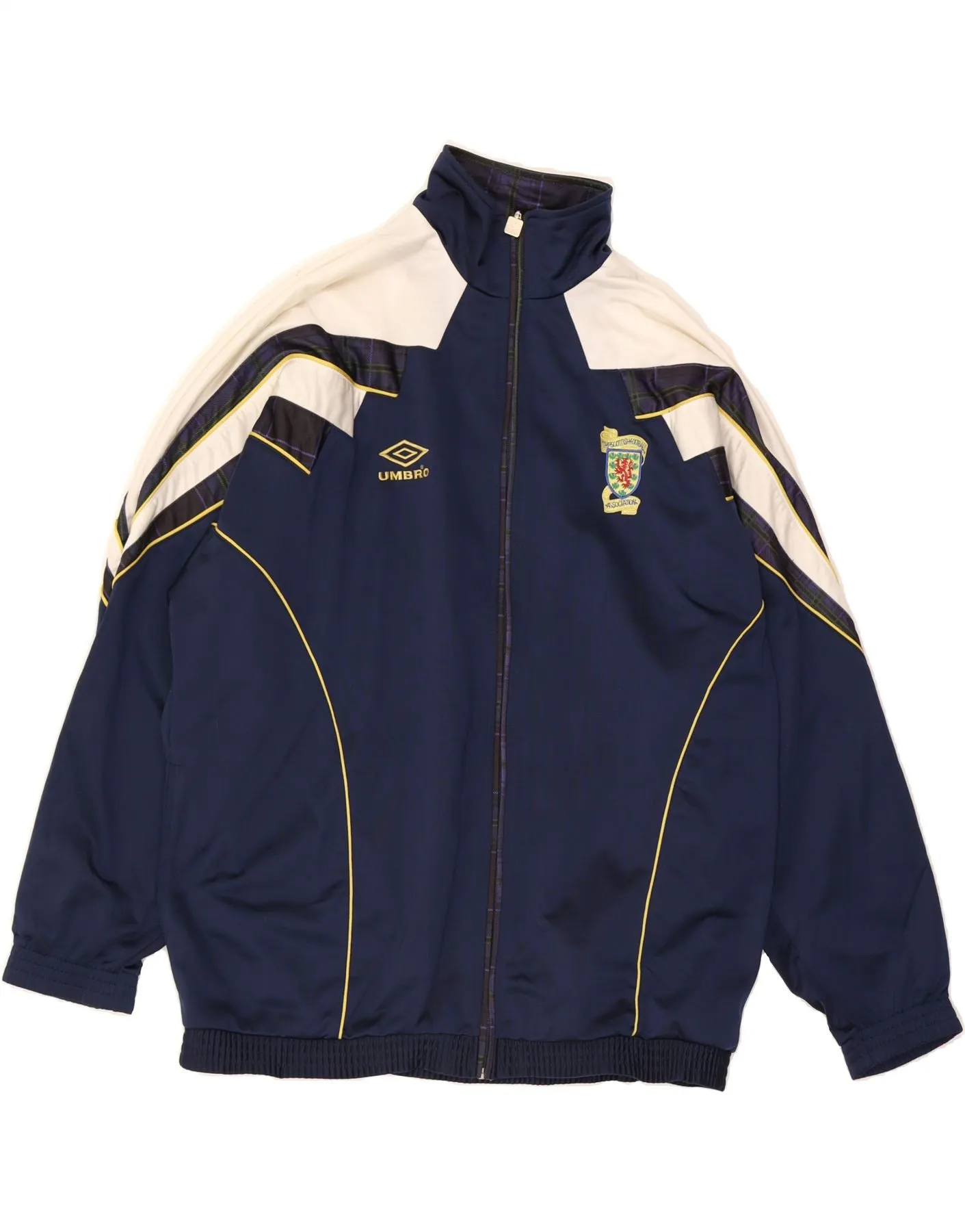 UMBRO Mens Scotland 1996-1998 Tracksuit Top Jacket XL Navy Blue