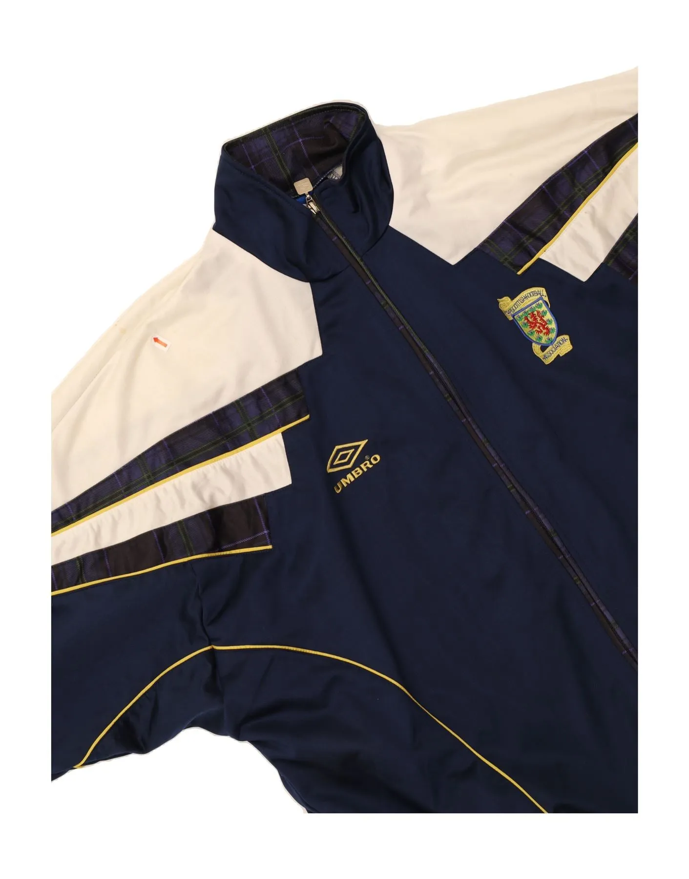 UMBRO Mens Scotland 1996-1998 Tracksuit Top Jacket XL Navy Blue
