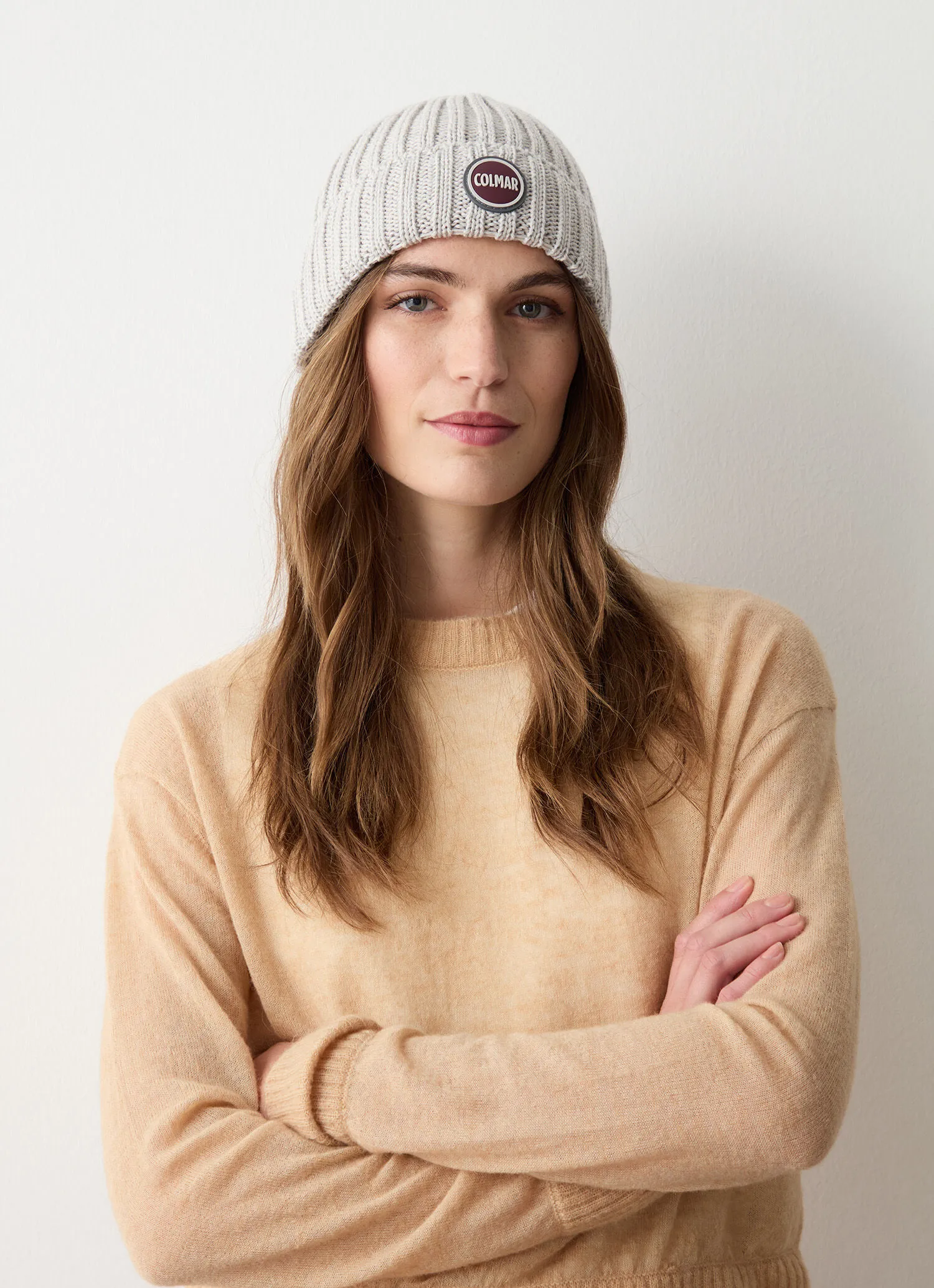 Unisex hat in wool with turn-up