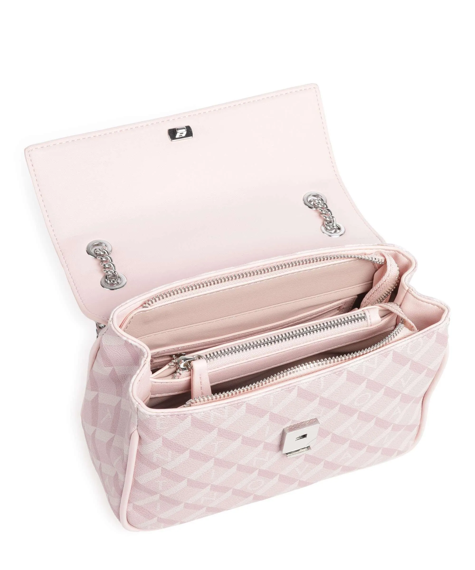  Valentino Bags Barrio Borsa a spalla pelle sintetica rosa  