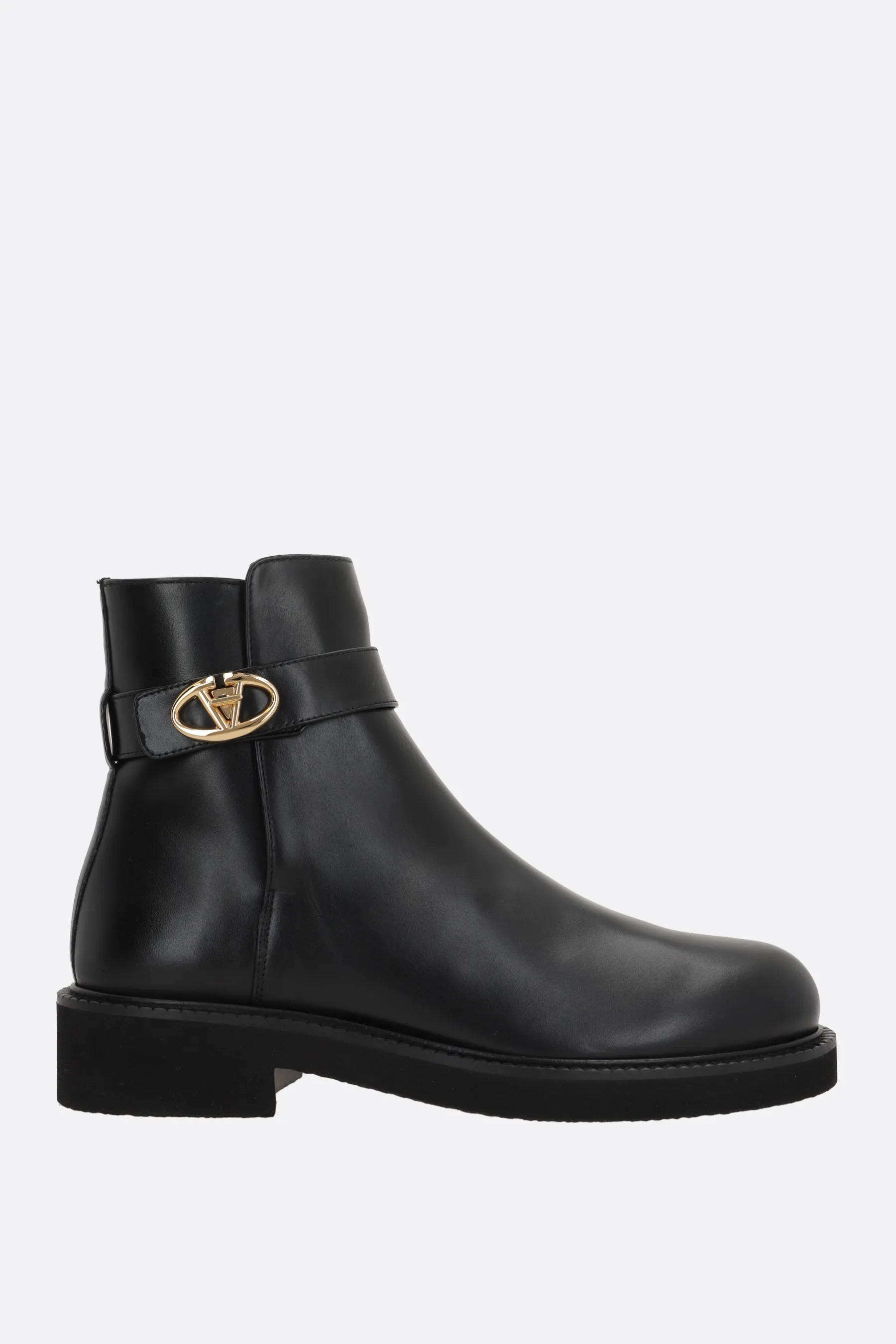  VALENTINO GARAVANI stivaletto VLogo Locker in pelle liscia 