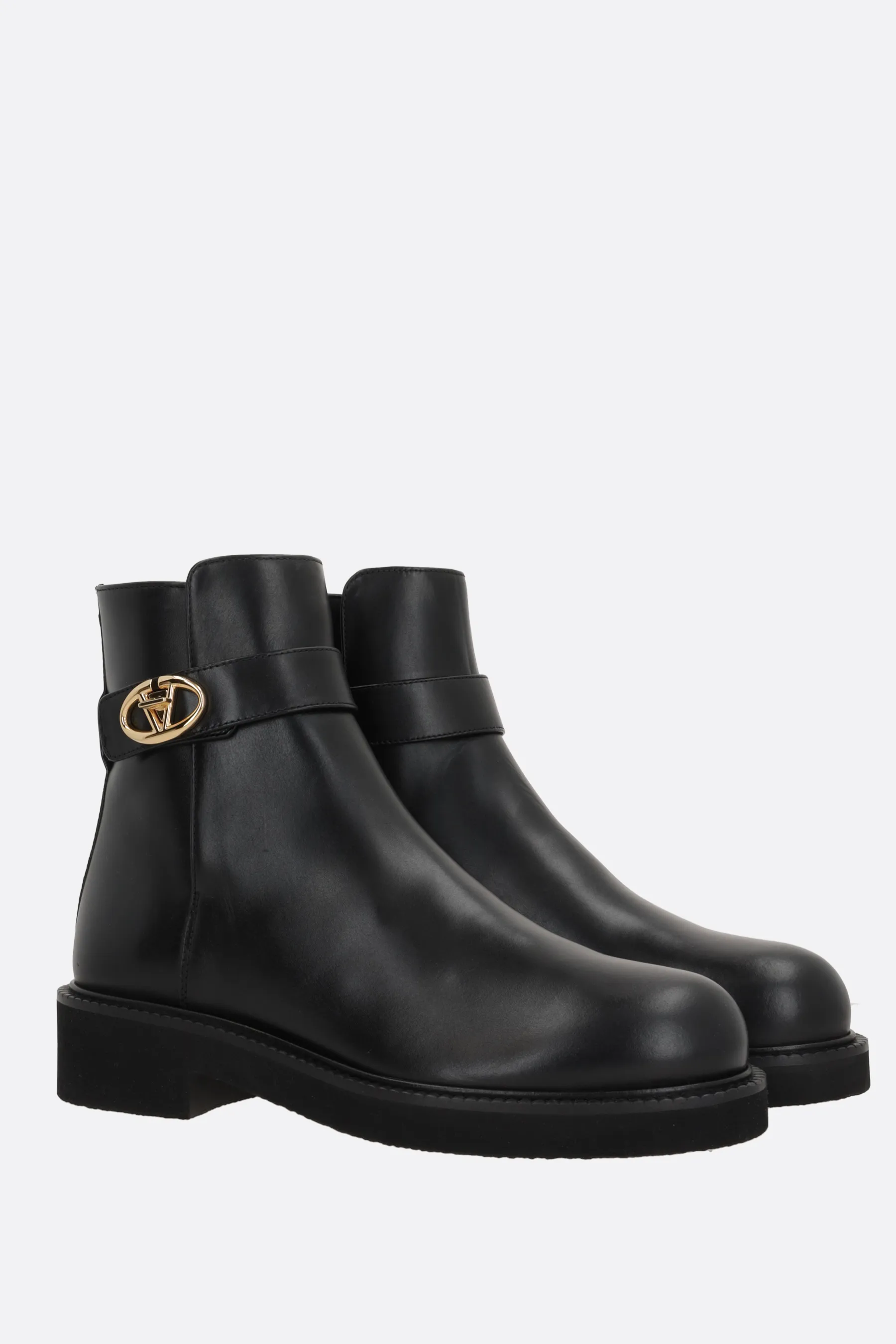  VALENTINO GARAVANI stivaletto VLogo Locker in pelle liscia 