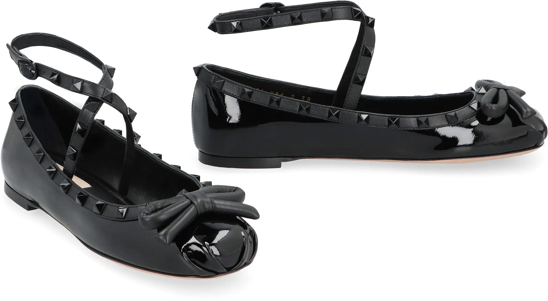 Valentino Valentino Garavani - Ballerine Rockstud in pelle