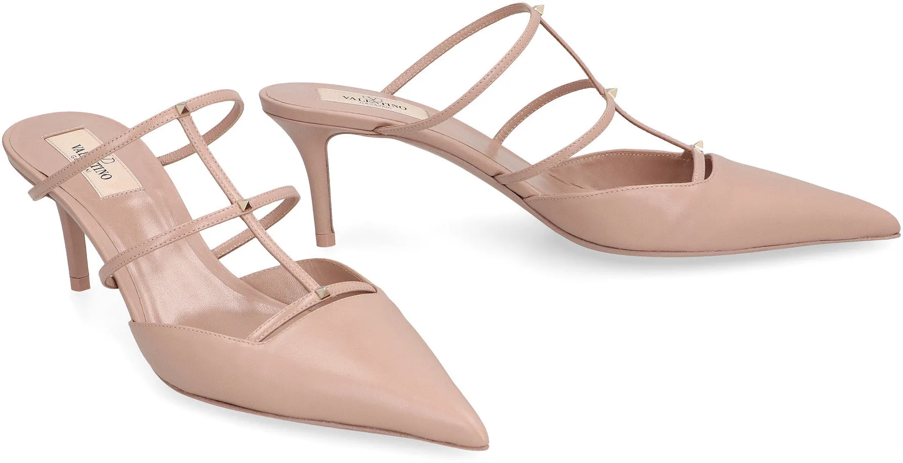 Valentino Valentino Garavani - Mules Rockstud Wispy in pelle