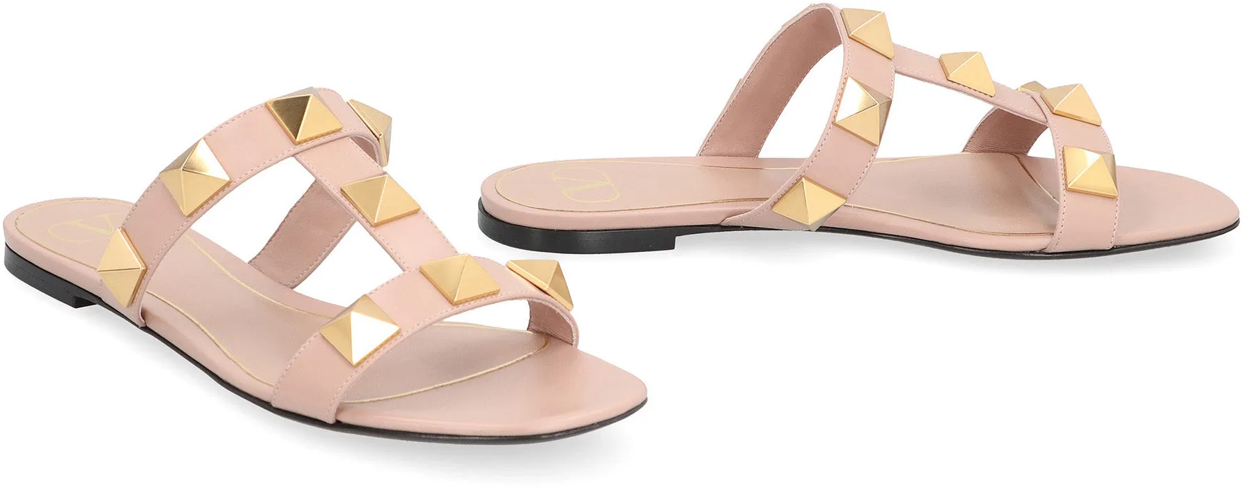 Valentino Valentino Garavani - Slides Roman Stud in pelle