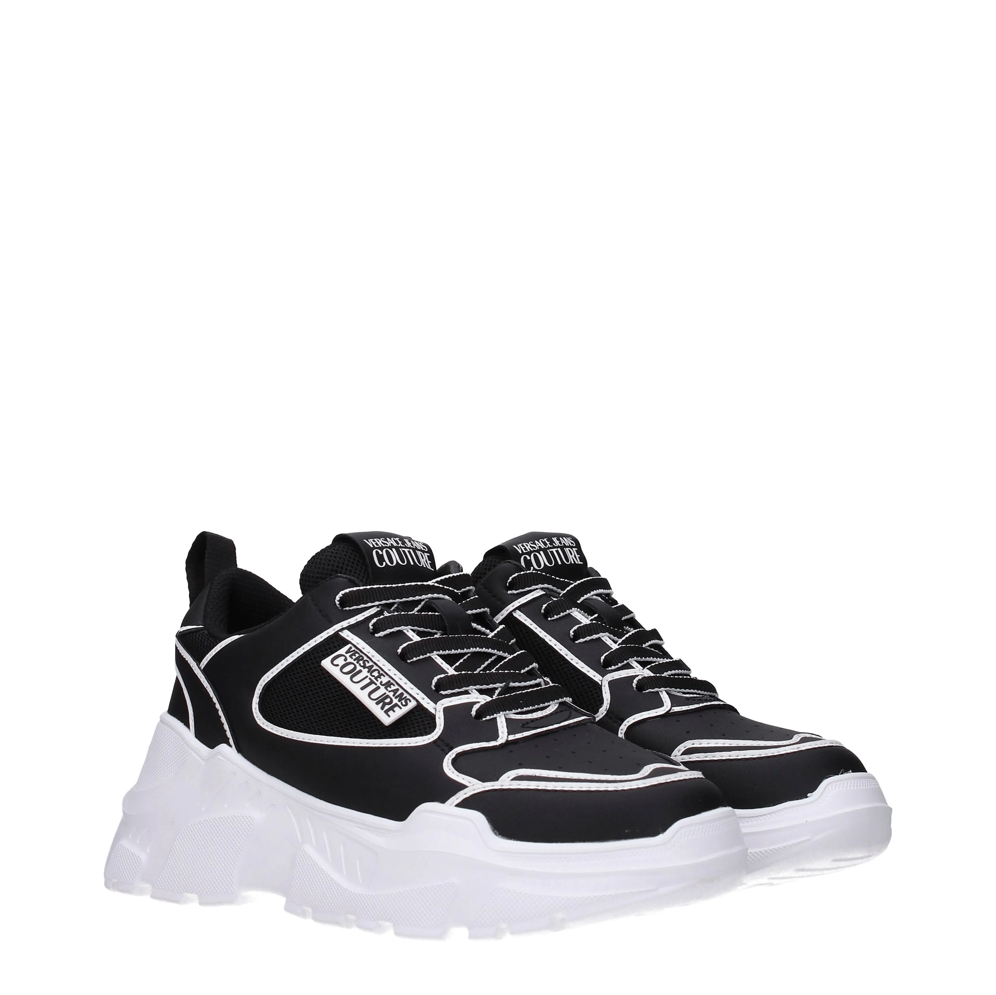 Versace Jeans Sneakers Couture Donna Pelle Nero/Bianco