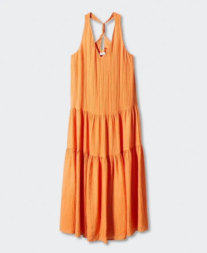 Vestito lungo Mango 423 sofia Arancione
