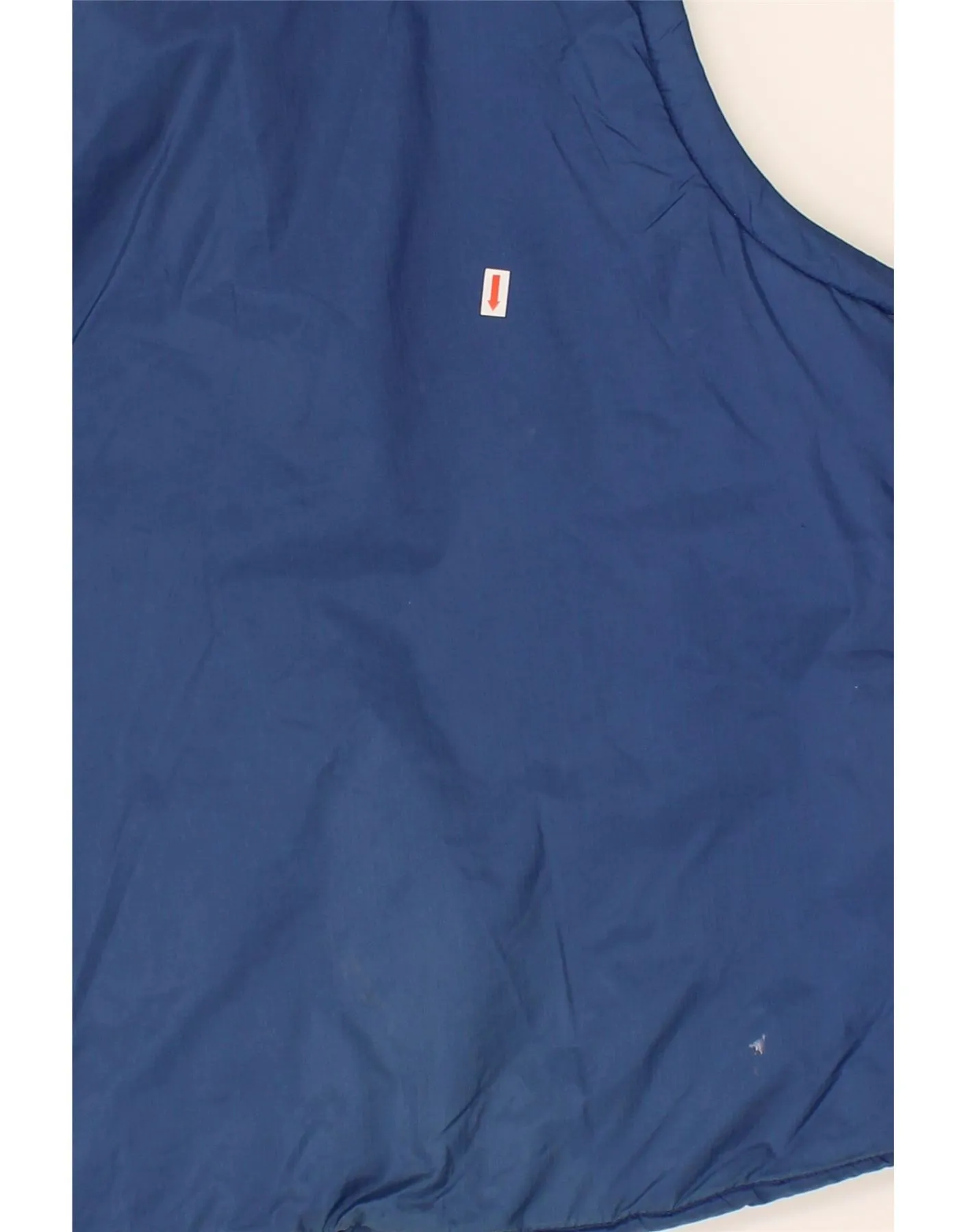 VINTAGE Womens Sleeveless Windbreaker Jacket UK 18 XL Blue Polyester