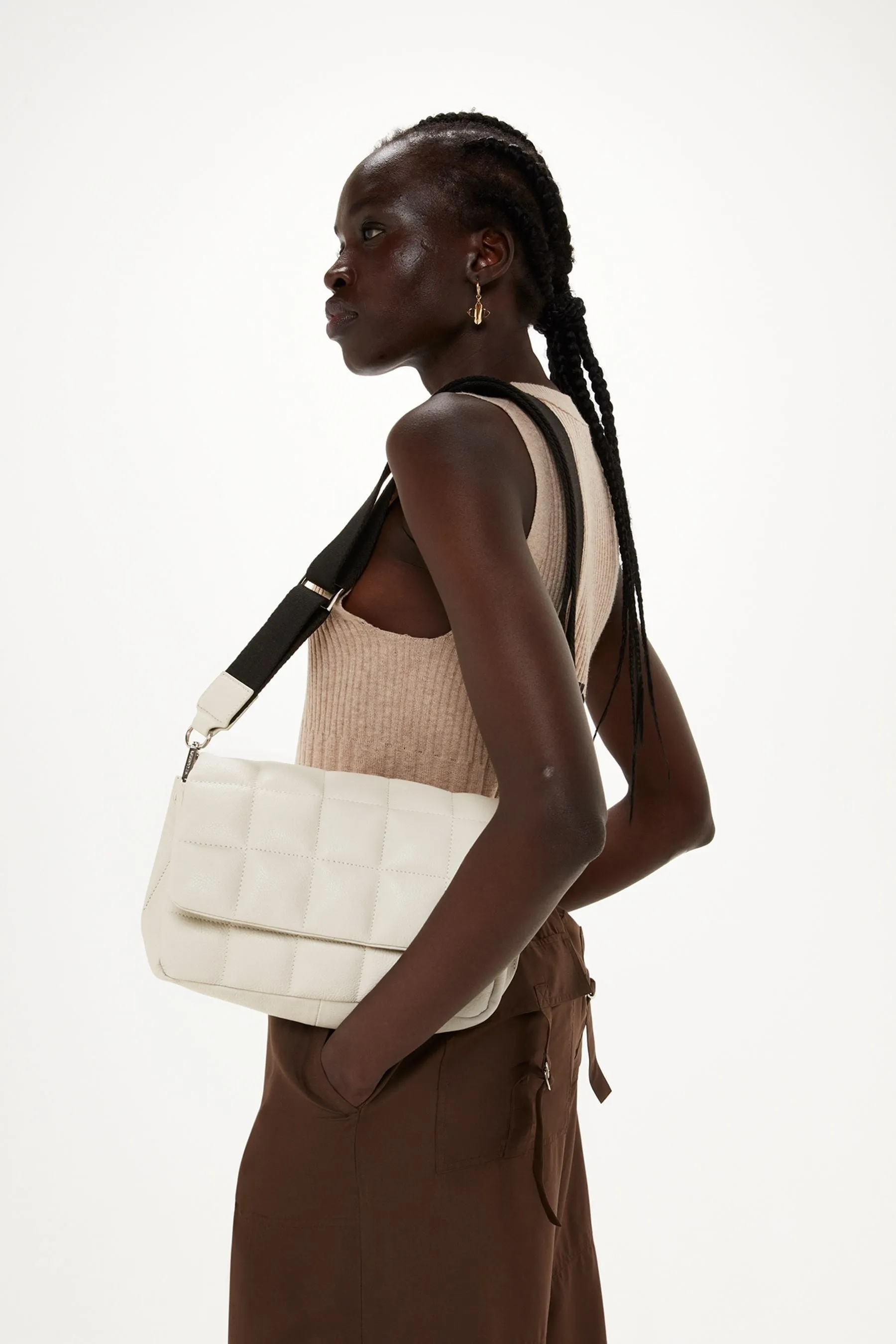 Whistles Cream - Ellis - Borsa a tracolla trapuntata